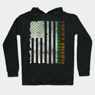 Irish American Flag, St Patrick's Day Hoodie